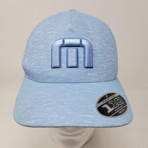 Travis Mathew Hat Cap Snap Back Napa Sun Heather Blue Logo Mens One Size Golf